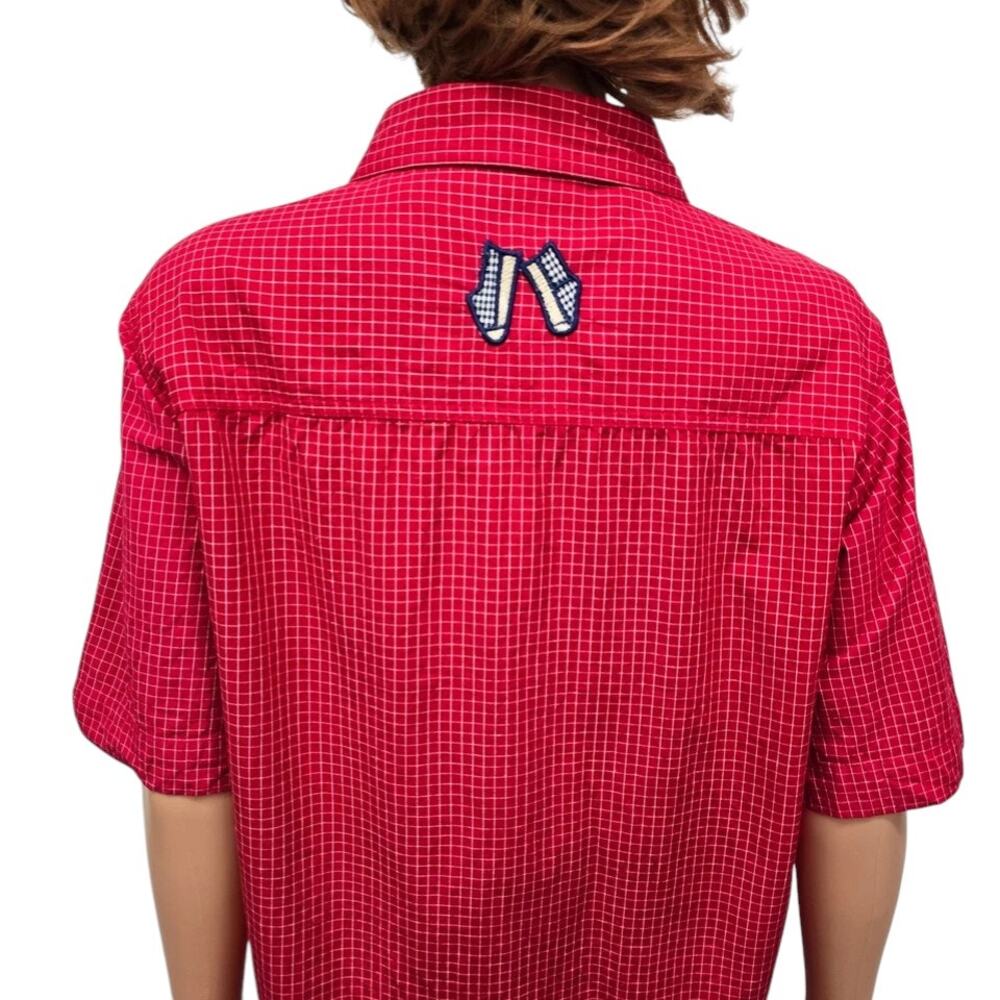 VINTAGE BOBBIE BROOKS Shirt Plus 18W 20W Button down Embroidered Clothesline - Picture 9 of 12
